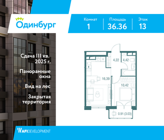 40,5 м², 1-комнатная квартира 8 000 000 ₽ - изображение 148