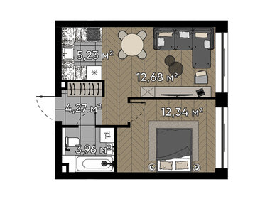 45 м², 2-комнатная квартира 25 500 000 ₽ - изображение 125