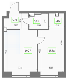 52,8 м², 1-комнатные апартаменты 23 000 000 ₽ - изображение 115