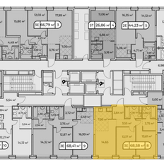 Квартира 68,8 м², 2-комнатная - изображение 3
