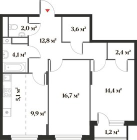 71,8 м², 3-комнатная квартира 16 341 489 ₽ - изображение 69