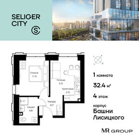 28 м², квартира-студия 16 500 000 ₽ - изображение 116