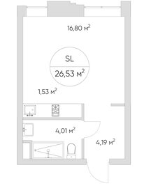 28,2 м², апартаменты-студия 8 500 000 ₽ - изображение 168