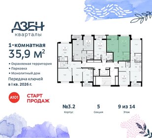 32,4 м², 1-комнатная квартира 10 000 000 ₽ - изображение 168