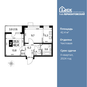 46,8 м², 2-комнатная квартира 12 026 430 ₽ - изображение 26