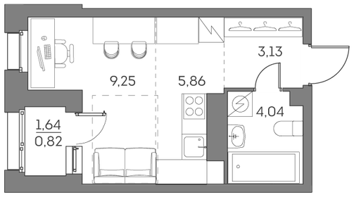 20,4 м², квартира-студия 8 800 000 ₽ - изображение 98