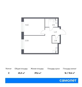 45,9 м², 1-комнатная квартира 18 700 000 ₽ - изображение 110