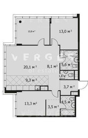 Квартира 100 м², 4-комнатная - изображение 1