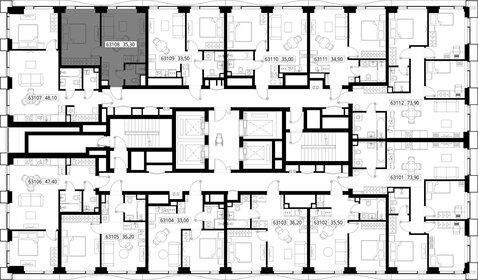 35,3 м², 1-комнатная квартира 15 705 394 ₽ - изображение 93