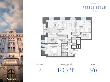 170,9 м², 3-комнатная квартира 325 249 984 ₽ - изображение 92