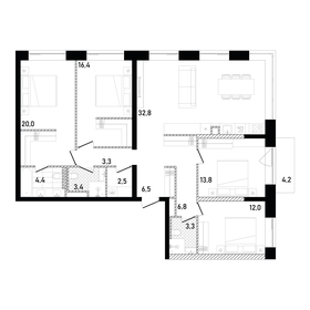 141 м², 4-комнатные апартаменты 98 000 000 ₽ - изображение 93