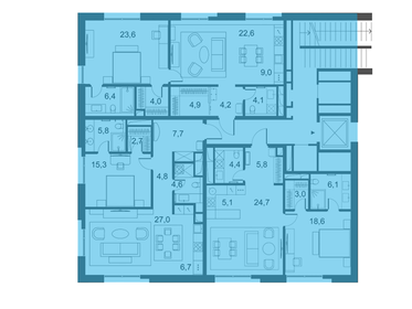 51 м², 2-комнатная квартира 15 700 000 ₽ - изображение 38