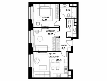 66,3 м², 3-комнатная квартира 22 300 000 ₽ - изображение 191