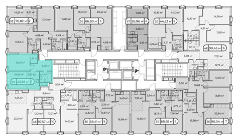 31,8 м², 1-комнатная квартира 13 000 000 ₽ - изображение 175