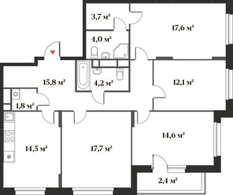 119,1 м², 4-комнатная квартира 25 772 600 ₽ - изображение 76