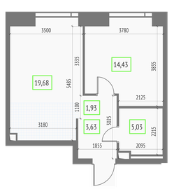52,8 м², 1-комнатные апартаменты 23 000 000 ₽ - изображение 137