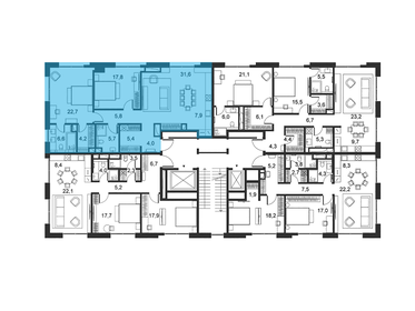 228,3 м², 3-комнатные апартаменты 524 720 000 ₽ - изображение 59