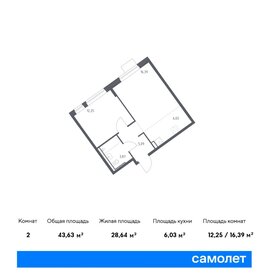 43,4 м², 2-комнатная квартира 10 700 000 ₽ - изображение 96