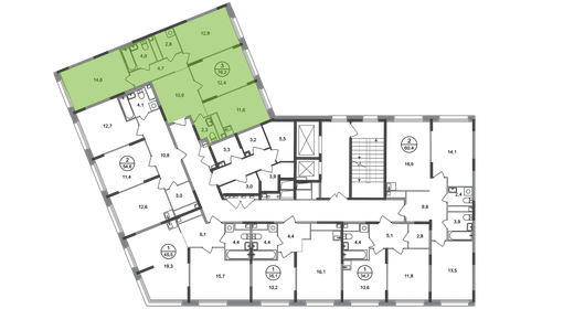 Квартира 76,2 м², 3-комнатная - изображение 2