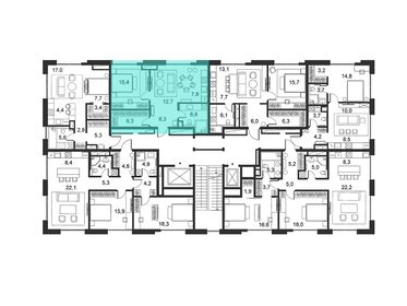 33,6 м², 2-комнатная квартира 8 500 000 ₽ - изображение 88