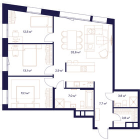 105,6 м², 3-комнатная квартира 53 950 400 ₽ - изображение 41