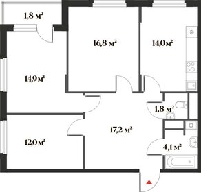 82,4 м², 3-комнатная квартира 18 916 720 ₽ - изображение 72