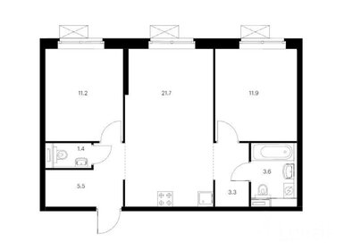 35,2 м², 1-комнатная квартира 9 000 000 ₽ - изображение 114