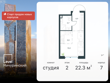 17,5 м², квартира-студия 5 700 000 ₽ - изображение 161