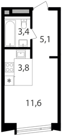 11,7 м², апартаменты-студия 3 950 000 ₽ - изображение 137