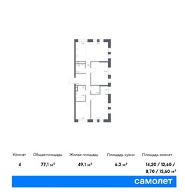 74,7 м², 3-комнатная квартира 19 500 000 ₽ - изображение 139