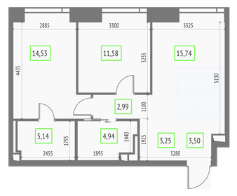 69 м², 3-комнатные апартаменты 24 000 000 ₽ - изображение 119