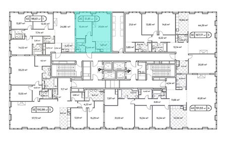 60 м², 1-комнатная квартира 48 000 000 ₽ - изображение 7