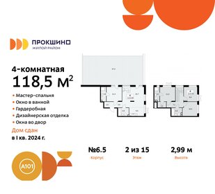 Квартира 118,5 м², 4-комнатная - изображение 1