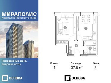 36,6 м², 1-комнатные апартаменты 10 394 400 ₽ - изображение 51