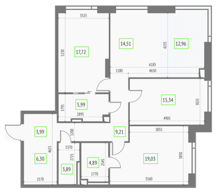 116,8 м², 4-комнатная квартира 36 000 000 ₽ - изображение 143