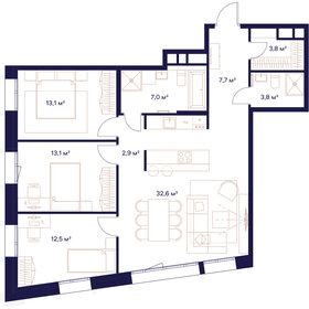 105,6 м², 3-комнатная квартира 53 950 400 ₽ - изображение 21
