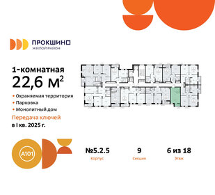 Квартира 22,6 м², студия - изображение 2