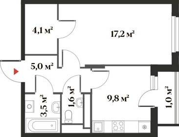 39 м², 1-комнатная квартира 8 500 000 ₽ - изображение 86