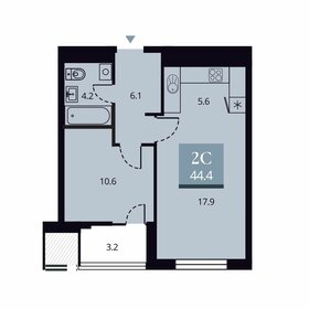 33 м², 1-комнатная квартира 13 700 000 ₽ - изображение 96