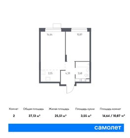 38,5 м², 1-комнатная квартира 5 550 000 ₽ - изображение 84