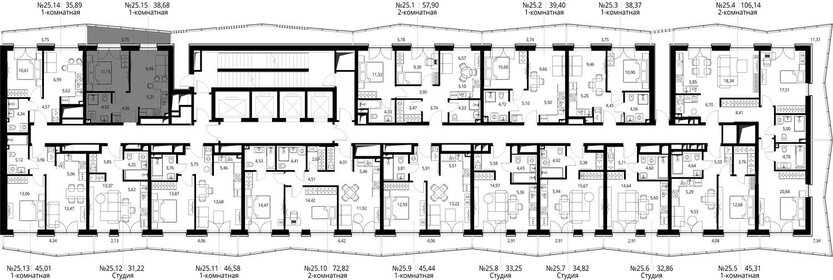38 м², 1-комнатная квартира 8 500 000 ₽ - изображение 148