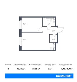 45,9 м², 1-комнатная квартира 18 700 000 ₽ - изображение 118