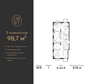 100,9 м², 3-комнатная квартира 56 935 920 ₽ - изображение 9