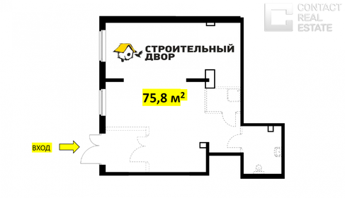 75,8 м², помещение свободного назначения - изображение 3