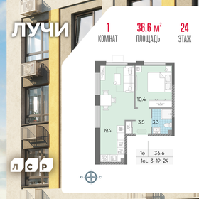 36,7 м², 1-комнатная квартира 14 150 000 ₽ - изображение 102