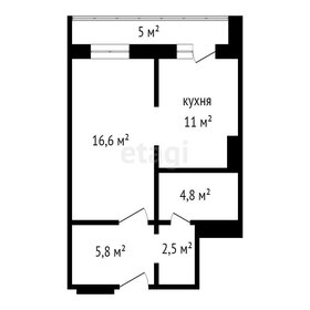 Квартира 42 м², 1-комнатная - изображение 1