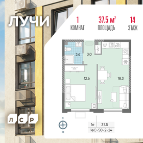 32,3 м², 1-комнатная квартира 12 500 000 ₽ - изображение 85
