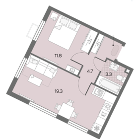 38,7 м², 1-комнатная квартира 12 225 097 ₽ - изображение 27