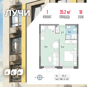 34,6 м², 1-комнатная квартира 11 200 000 ₽ - изображение 72