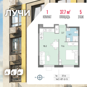 38,7 м², 1-комнатная квартира 11 922 270 ₽ - изображение 10